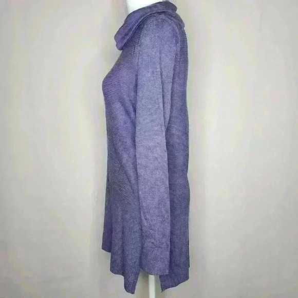 Adrienne Vittadini women's purple lightweight cowl neck sweater size small - Picture 4 of 10